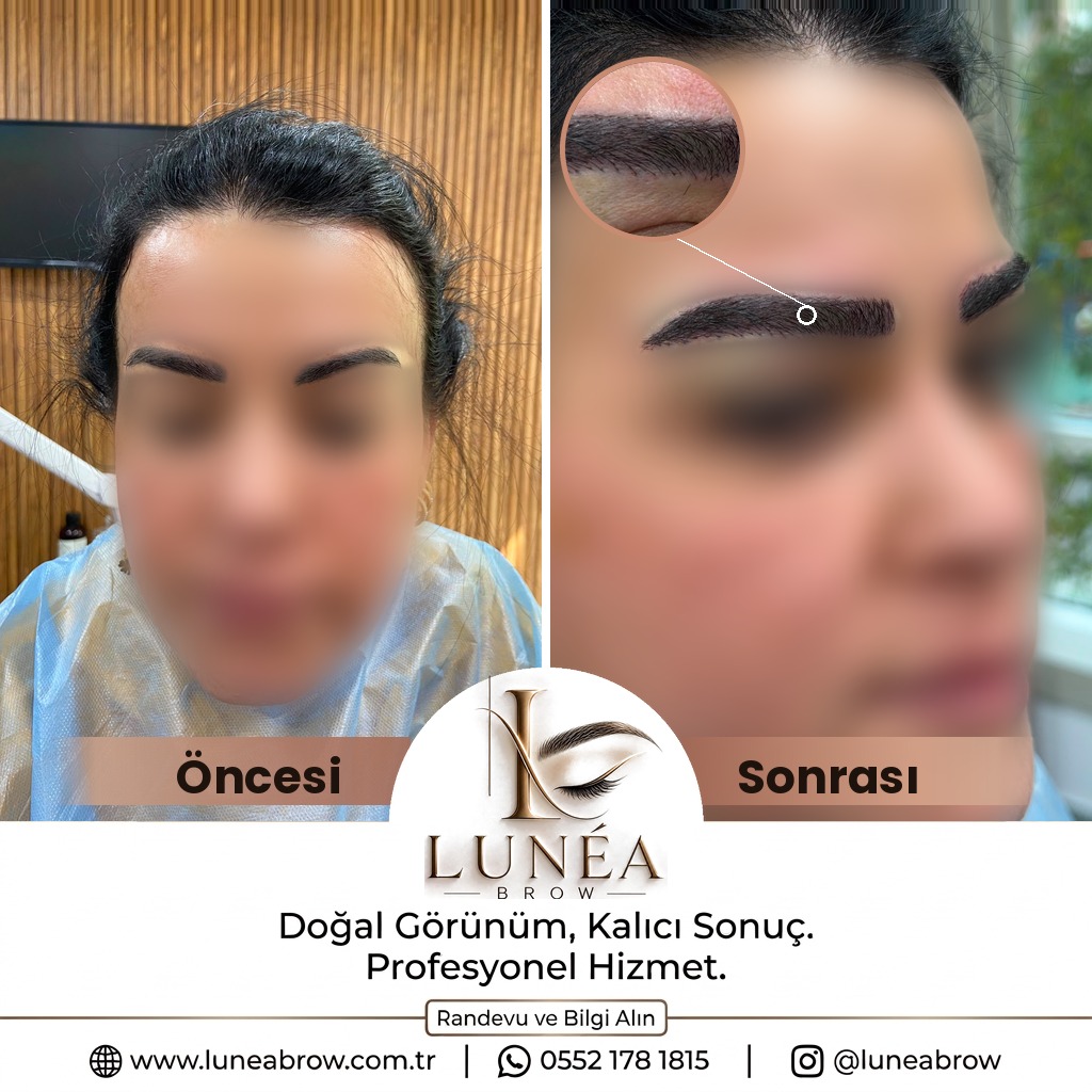 Kaş ekimi öncesi ve sonrası — Lunea Brow
